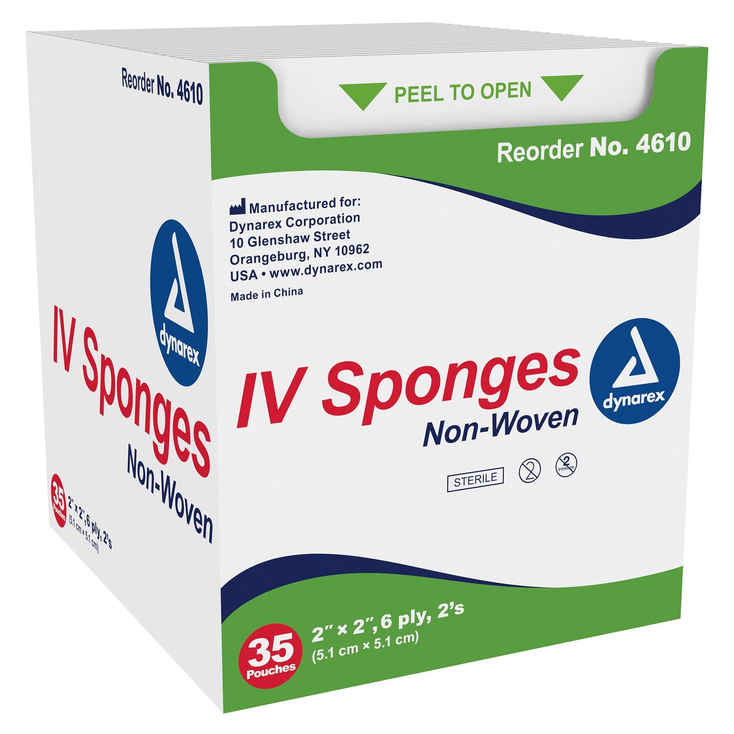 dynarex® I.V. Sponge, 6-Ply