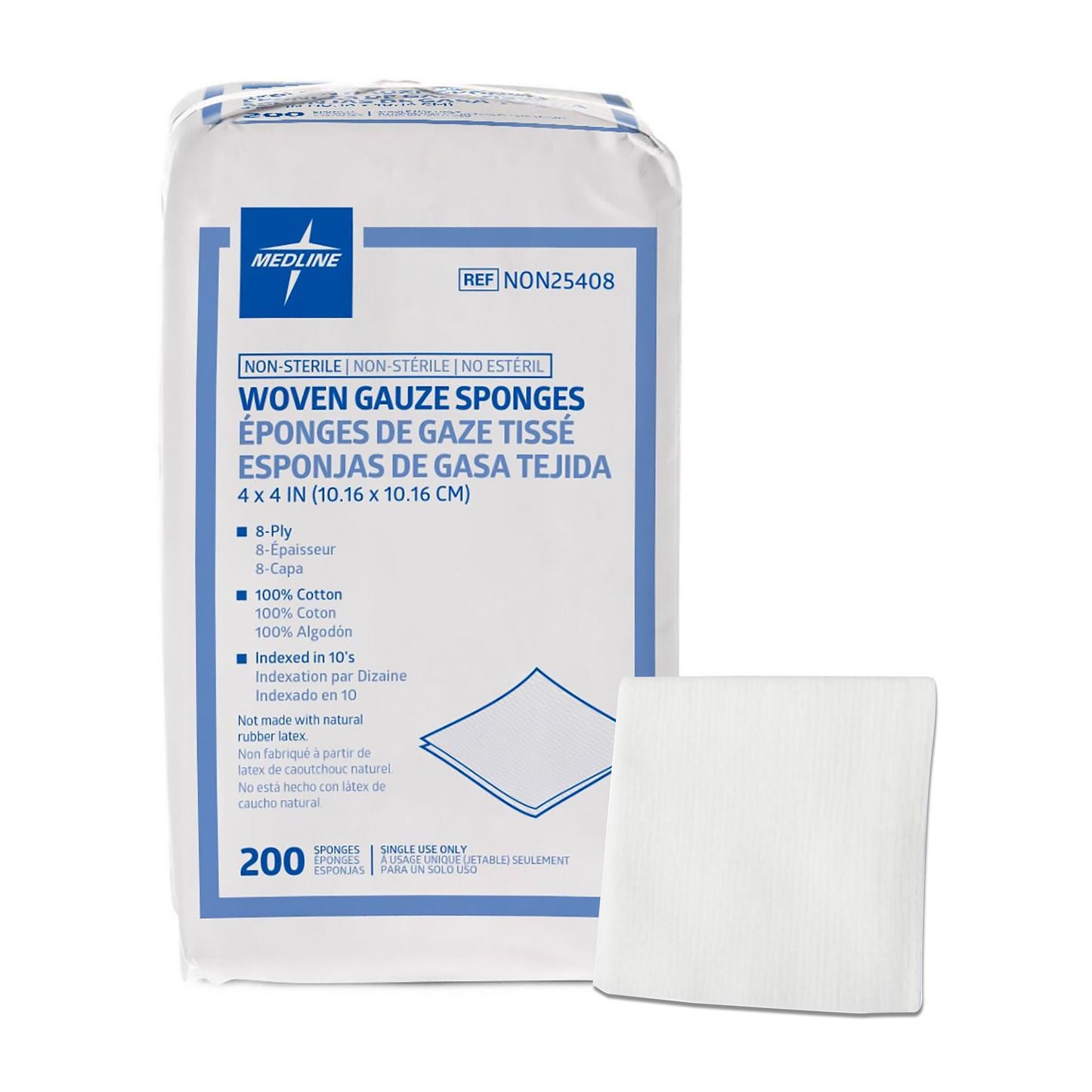 Medline Gauze Sponge, 8-Ply