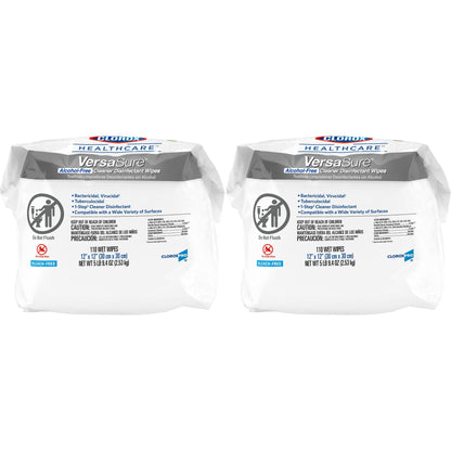 Clorox Healthcare® VersaSure® Cleaner Disinfectant Wipes, Refill Pouch