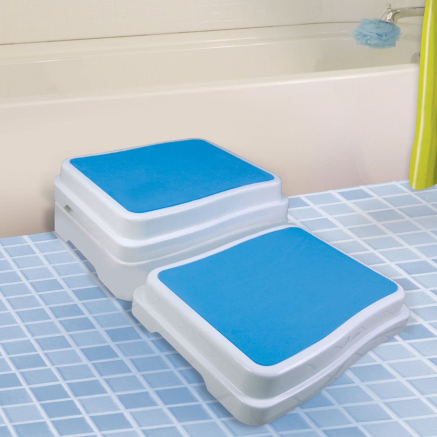North American Health + Wellness Bath Step Stool Portable 1 Step Plastic 4 Inch Step Height