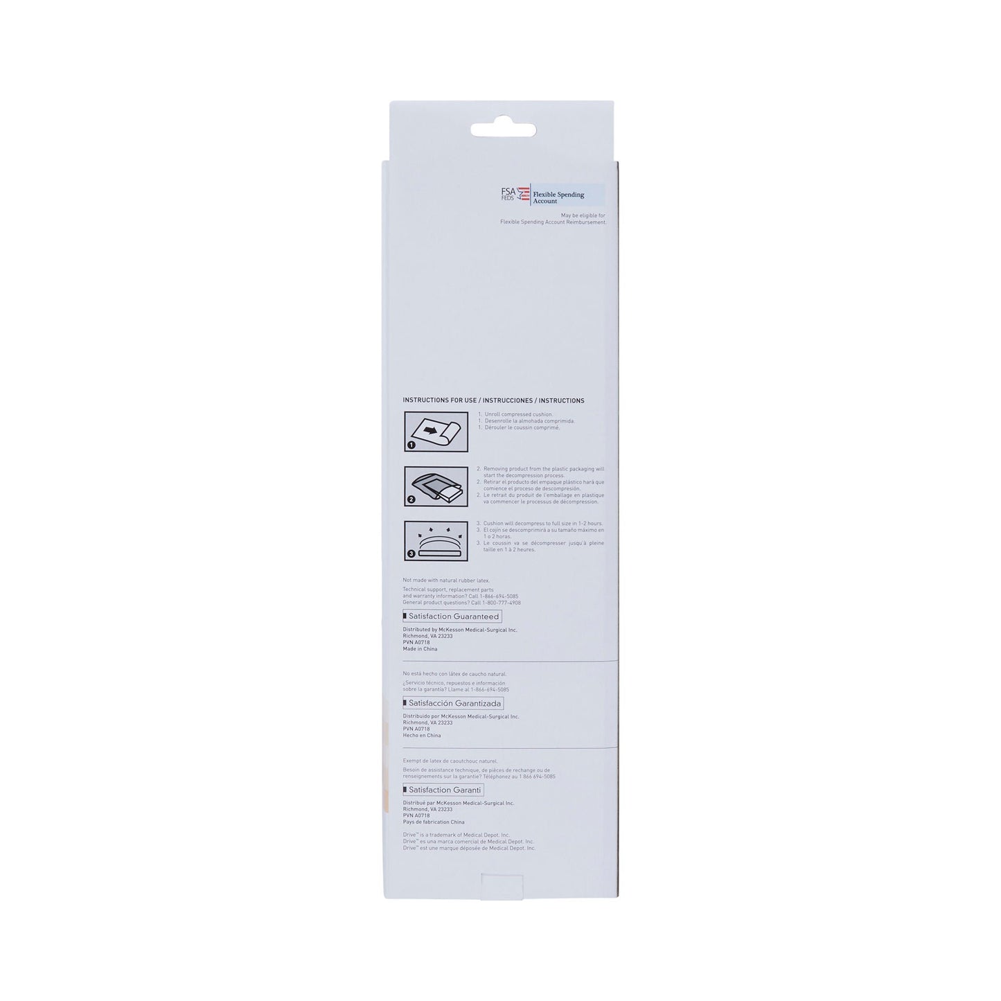 McKesson Compressed Lumbar Support Cushion