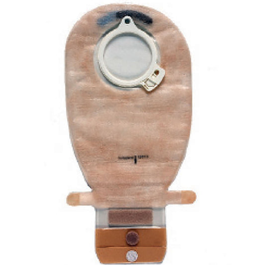 Assura® Original Two-Piece Opaque Ostomy Pouch, Flange. Red Match