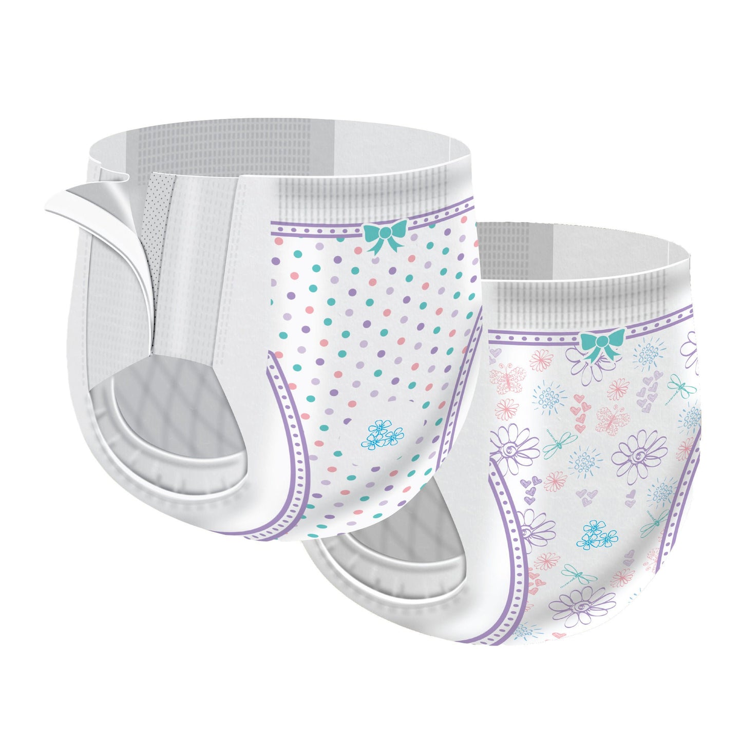 Cutie Pants® Toddler Training Pants, Pink Princess Print, 4T – 5T, Over 35 lbs.