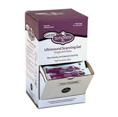 Clear Image Singles Ultrasound Gel High Viscosity 28 Gram Packet