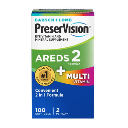 Bausch + Lomb PreserVision AREDS 2 + Multivitamin Soft Gels