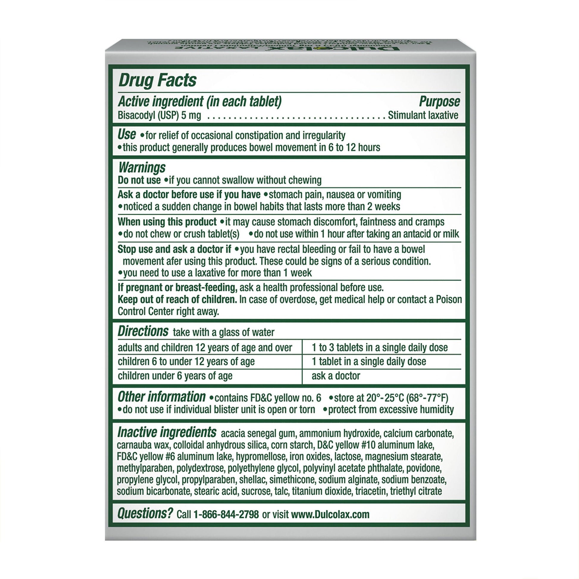 Dulcolax® Bisacodyl Laxative