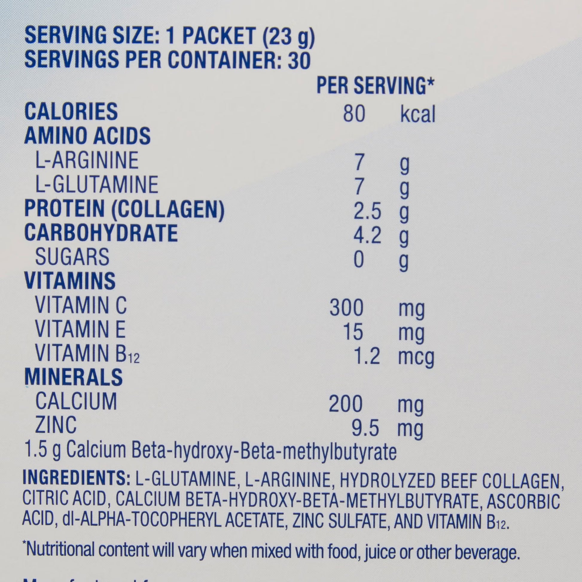 Juven® Arginine/Glutamine Therapeutic Nutrition Powder