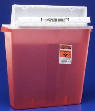SharpStar™ In-Room™ Multi-purpose Sharps Container, 18½ x 16½ x 6 Inch