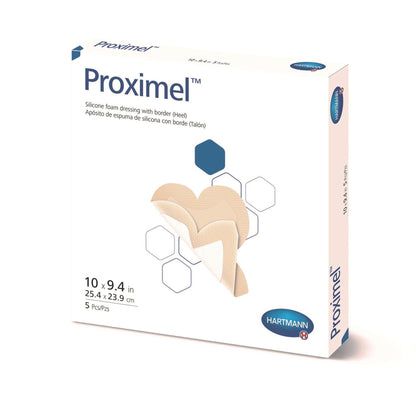 Proximel Foam Dressing With Border Waterproof Film Backing Silicone Adhesive Heel
