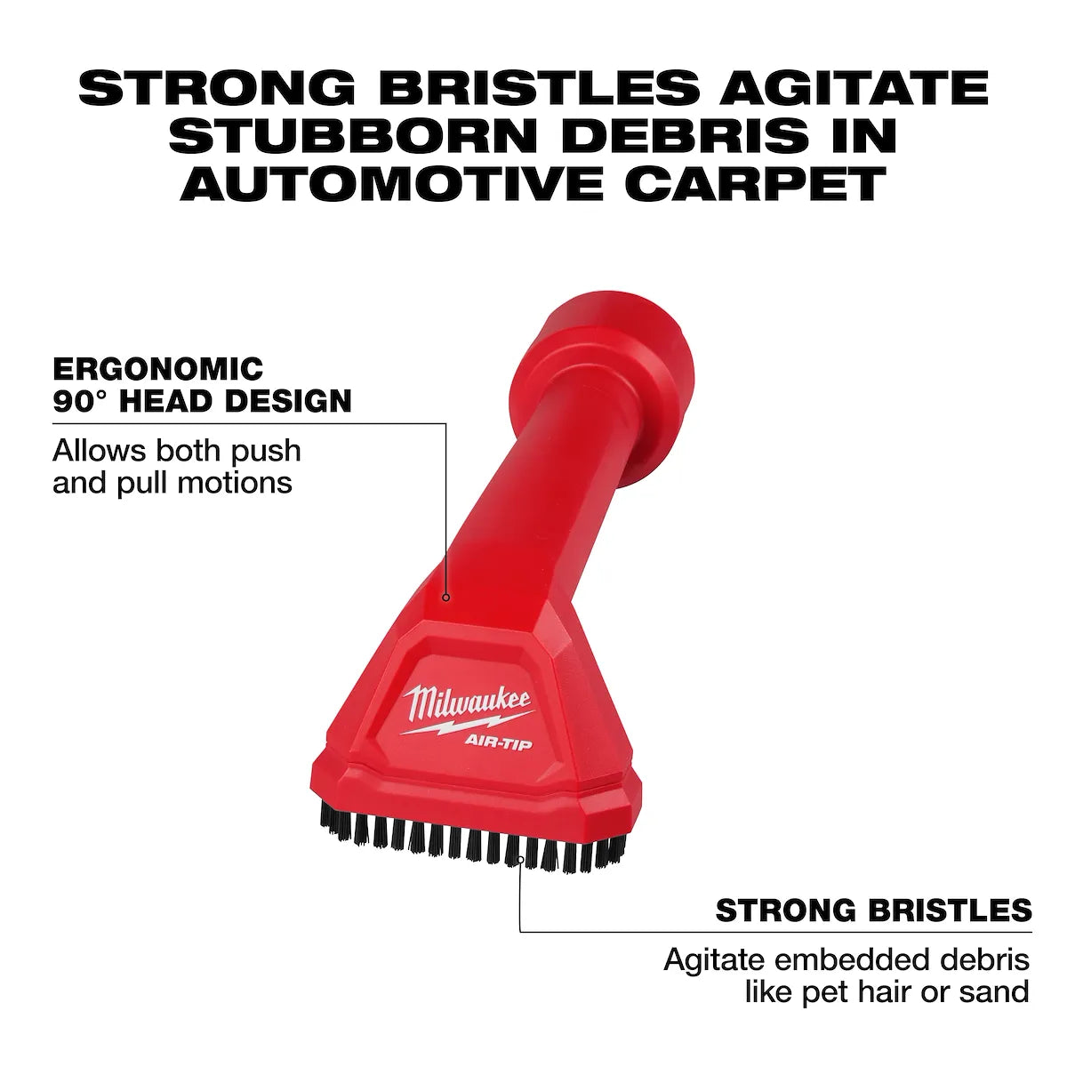 Milwaukee AIR-TIP Automotive Detail Brush 49-90-2043 | Not Applicable Battery