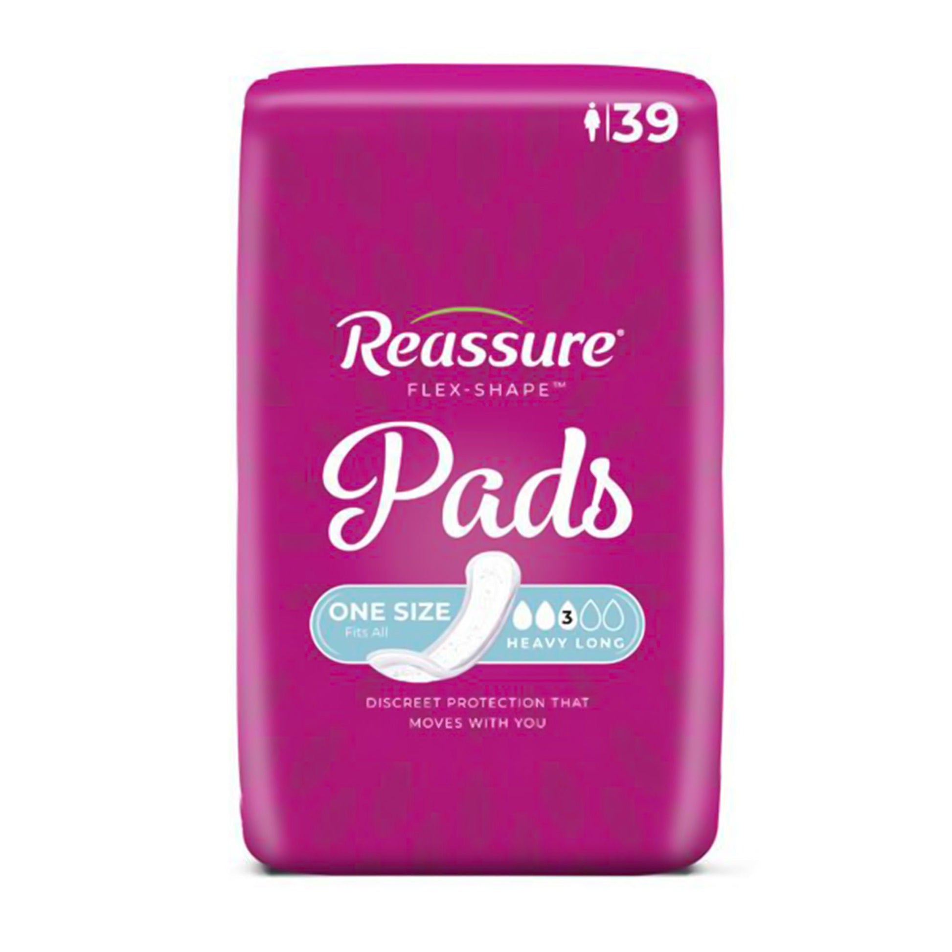 Reassure® Flex-Shape Pad™, Long Pad for Heavy Incontinence