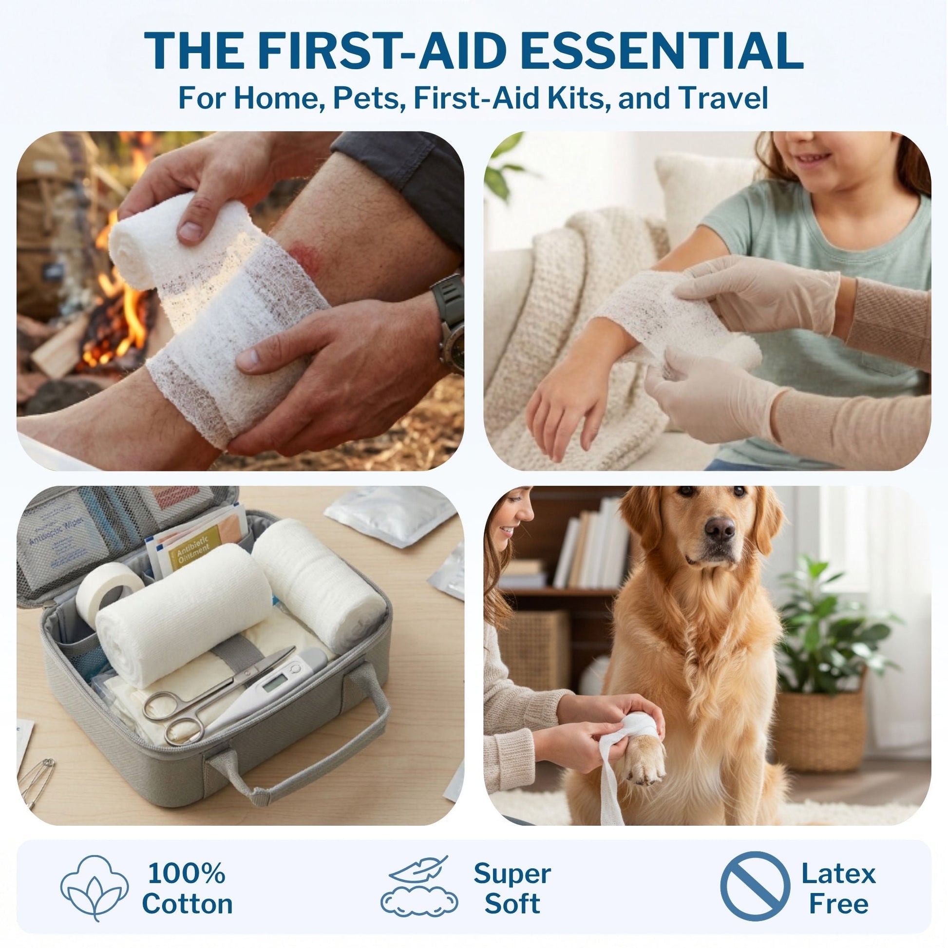 CareStock™ Nonsterile Gauze Bandage Roll, Sterile