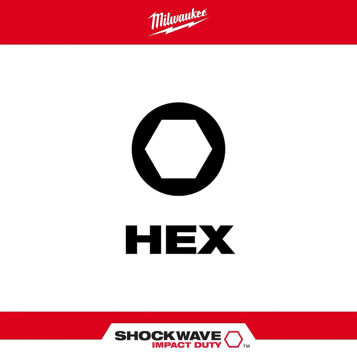 Milwaukee 8PC SHOCKWAVE Impact Duty 1" METRIC HEX Impact Duty Bit Set 48-32-4617 | 24-Piece