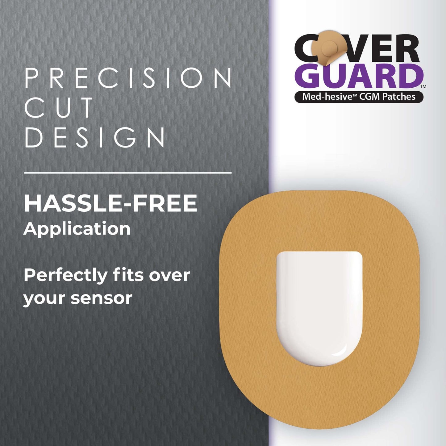CoverGuard Sensor Overpatch Tan For Omnipod 5 Sensor