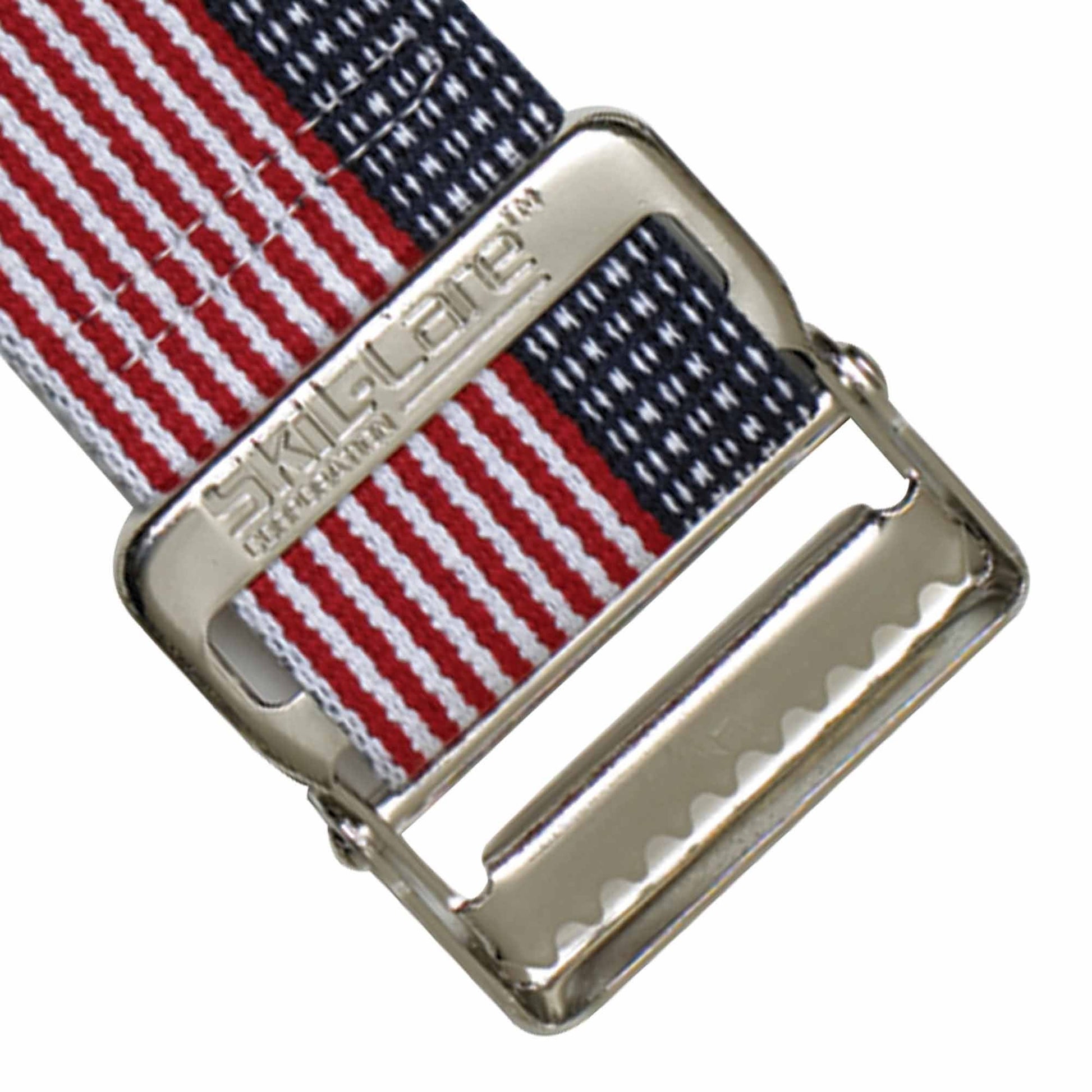 SkiL-Care™ Heavy-Duty Gait Belt with Metal Buckle, Stars & Stripes, 60 Inch