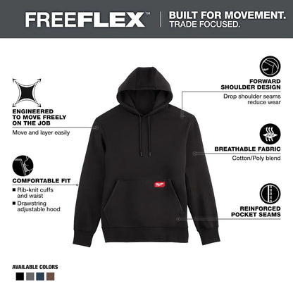Milwaukee FREEFLEX Pullover Hoodie - Blue 2X 351