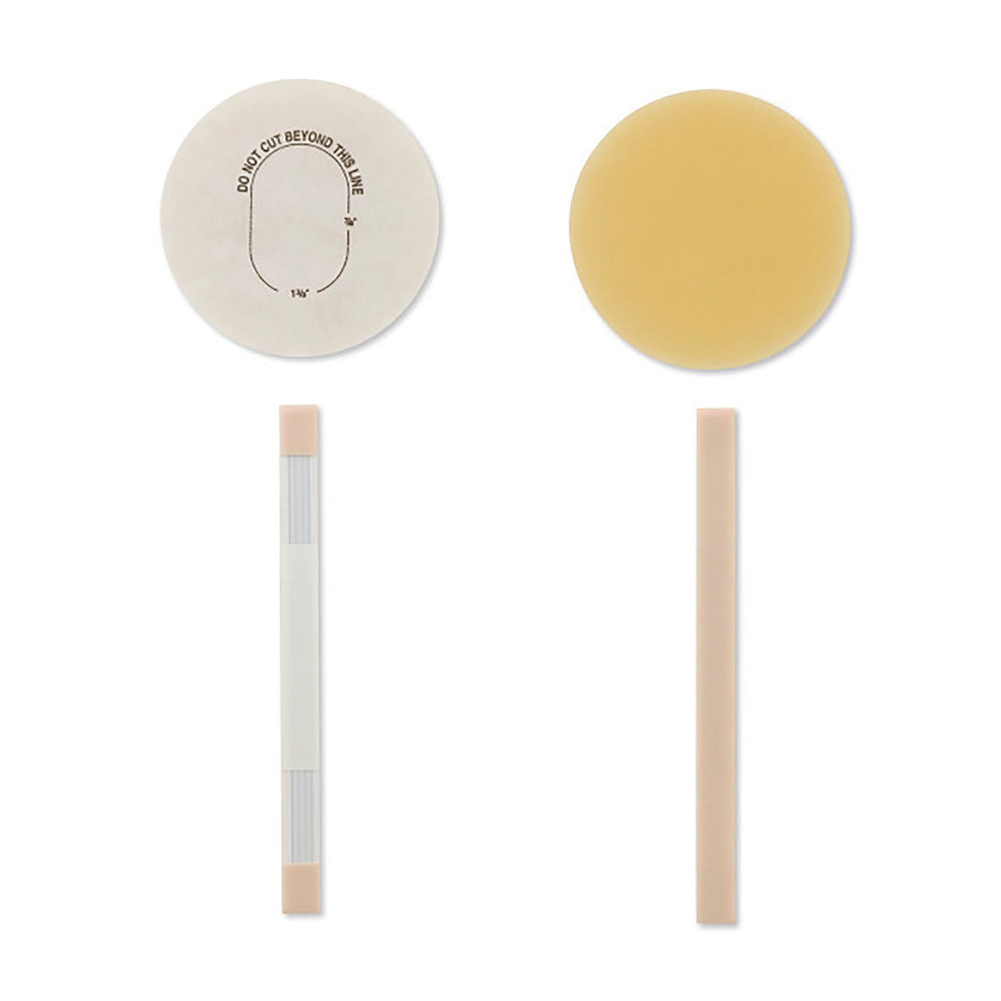 Pouchkins™ 1-Piece Transparent Colostomy Pouch, for Baseplates up to 35 x