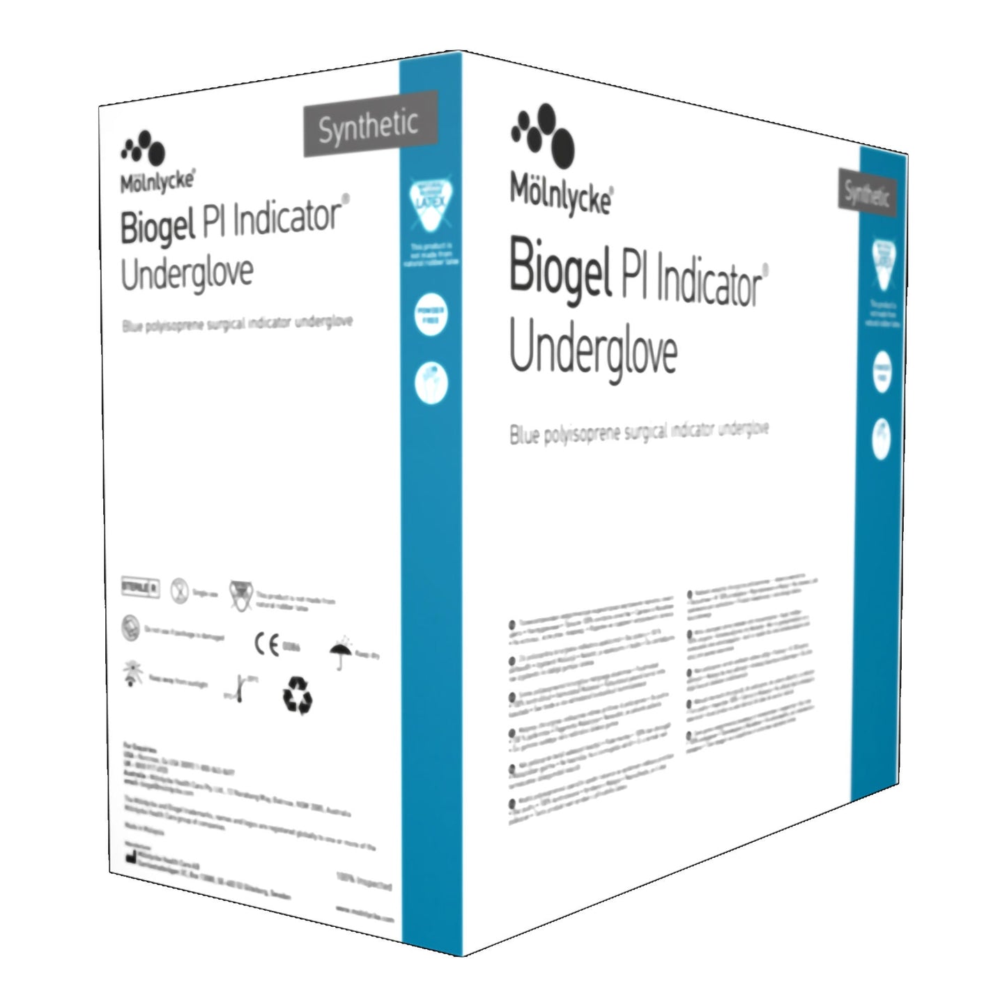 Sterile Biogel® PI Indicator® Underglove Polyisoprene Surgical Gloves, Blue - view 8