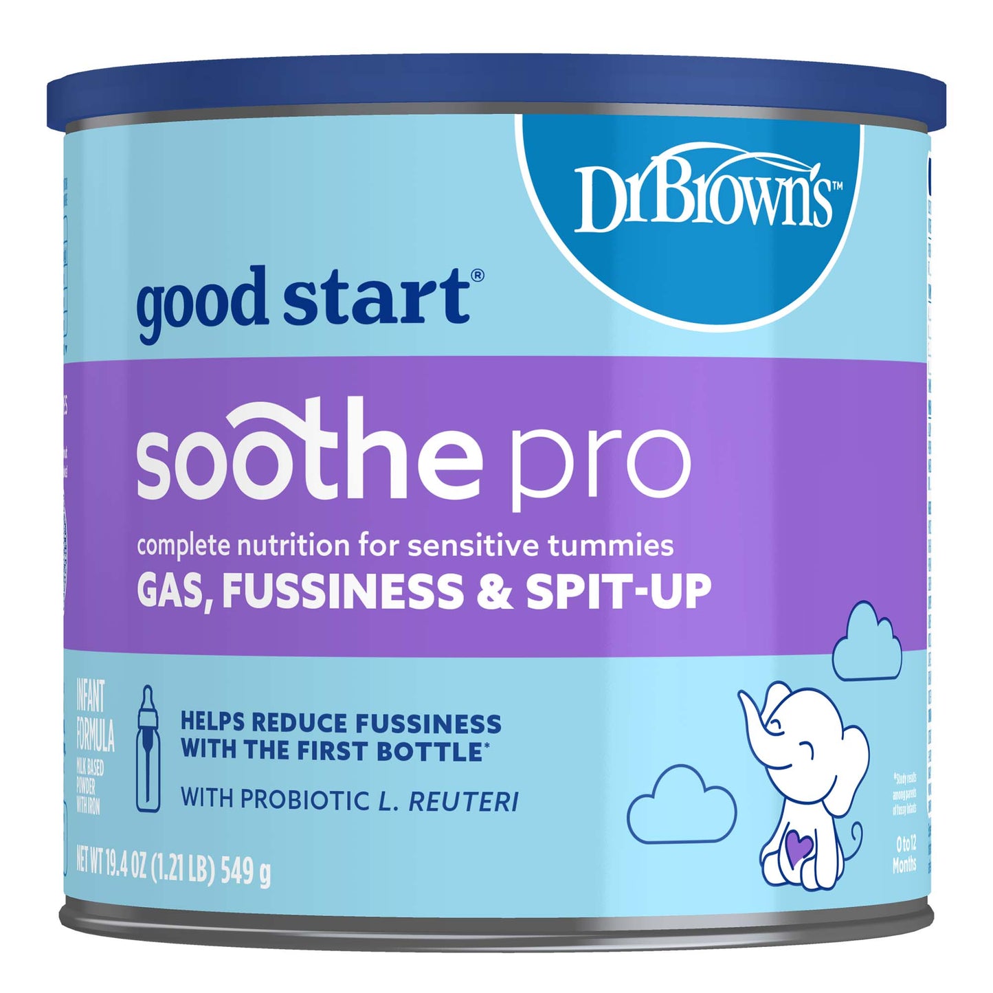 Dr. Brown's good start soothe pro Infant Formula Unflavored Can Powder