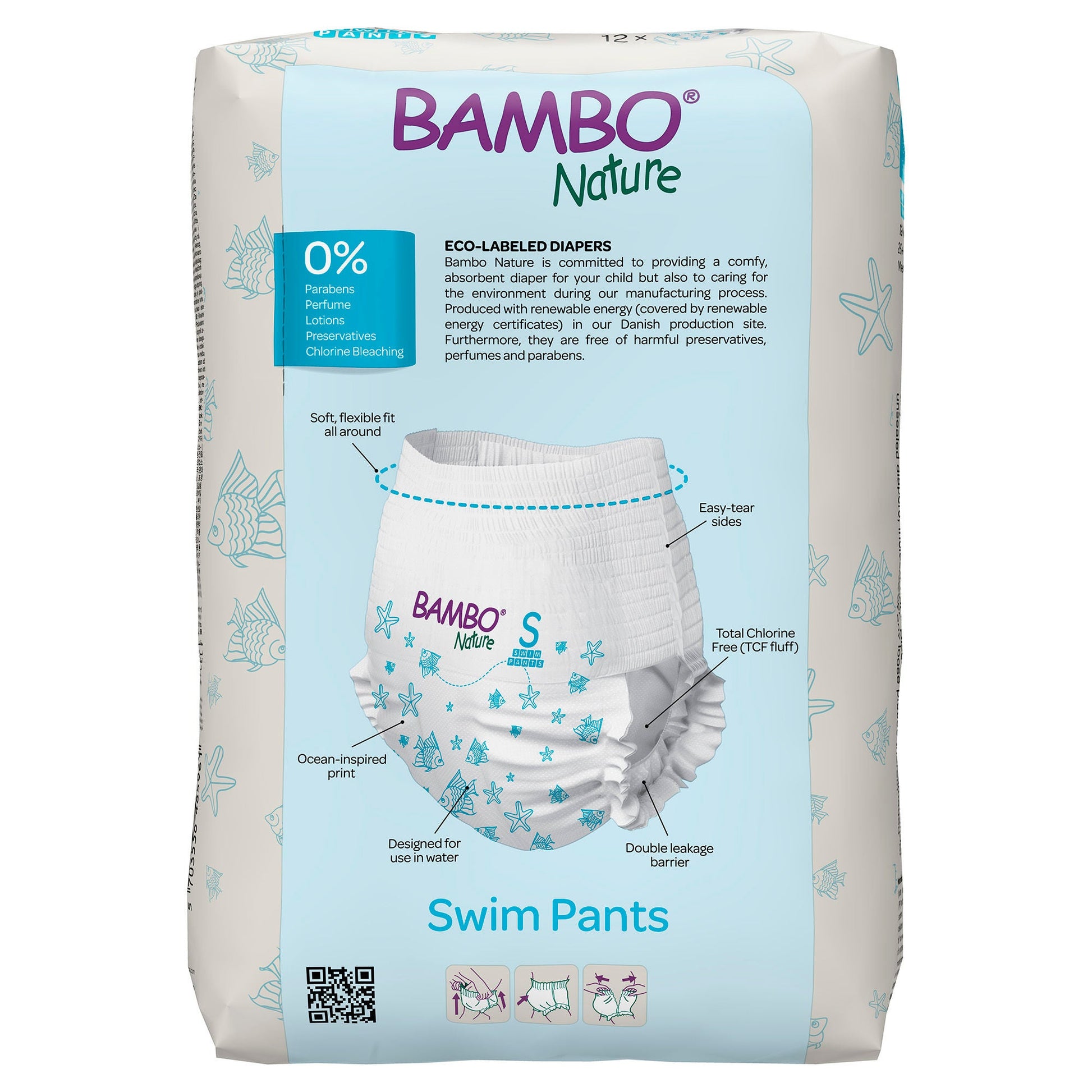Bambo Nature Swim Pants, for Babies weighing 15 to 26 lbs.