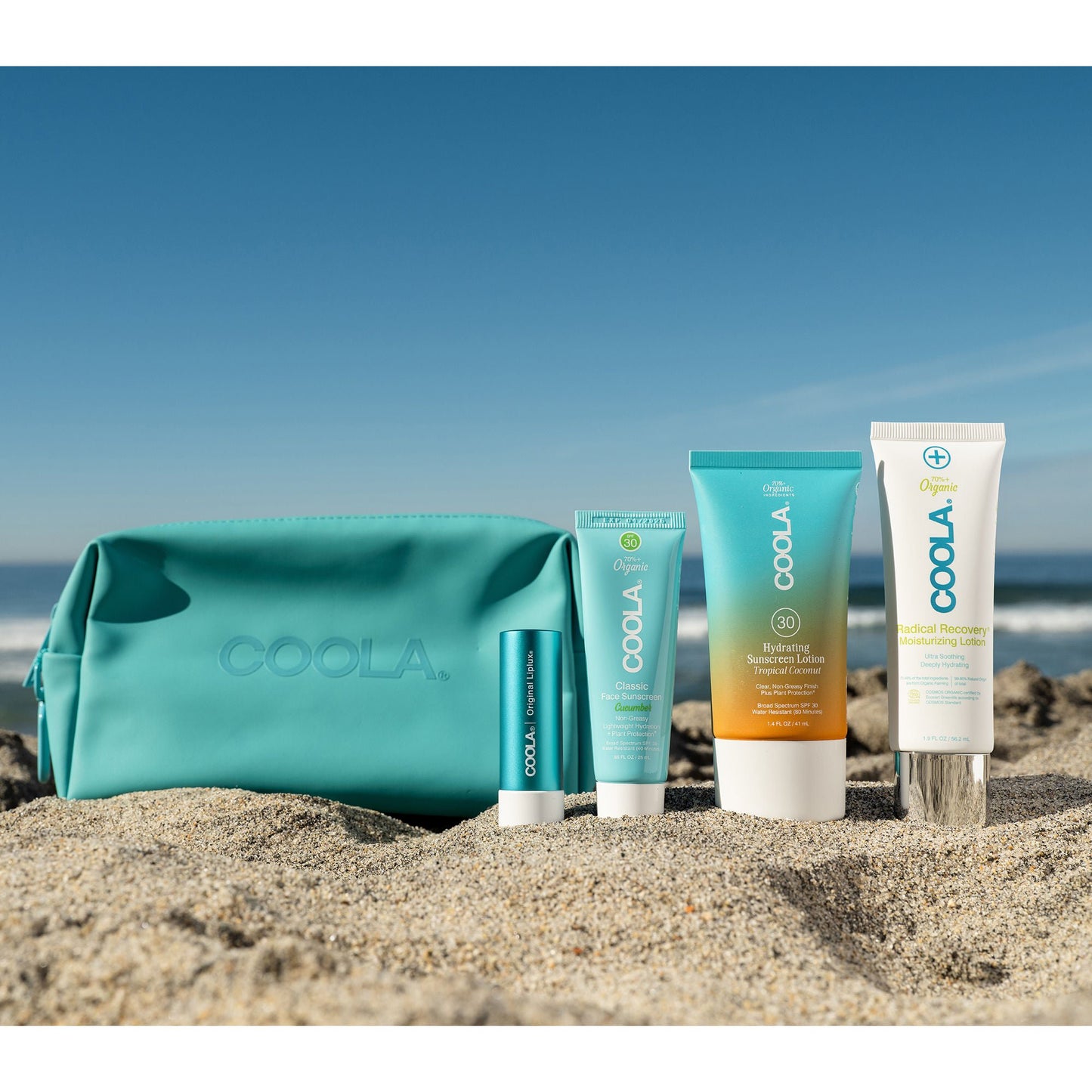 COOLA Suncare Travel Kit SPF 30 Lotion / Balm Pouch