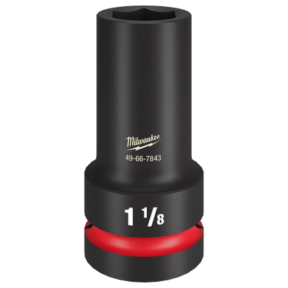 Milwaukee SHOCKWAVE Impact Duty 1" Drive 1-1/8" Thin Wall Extra Deep 6 Point Socket 49-66-7842