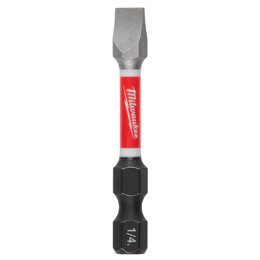 Milwaukee SHOCKWAVE Impact Duty 2"Slotted 1/4" Power Bit 48-32-4918 | SL 1/4" Drive