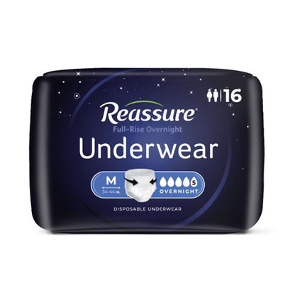 Reassure® Full-Rise Overnight Absorbent Underwear, Heavy Absorbency