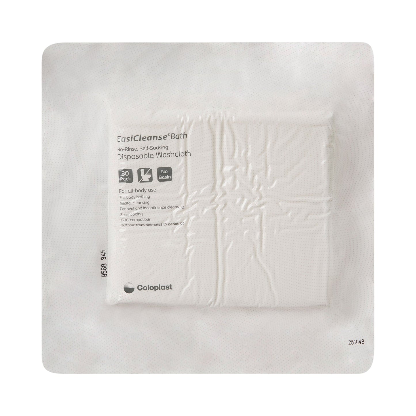 EasiCleanse® Bath No-Rinse, Self-Sudsing Wipes, Scented