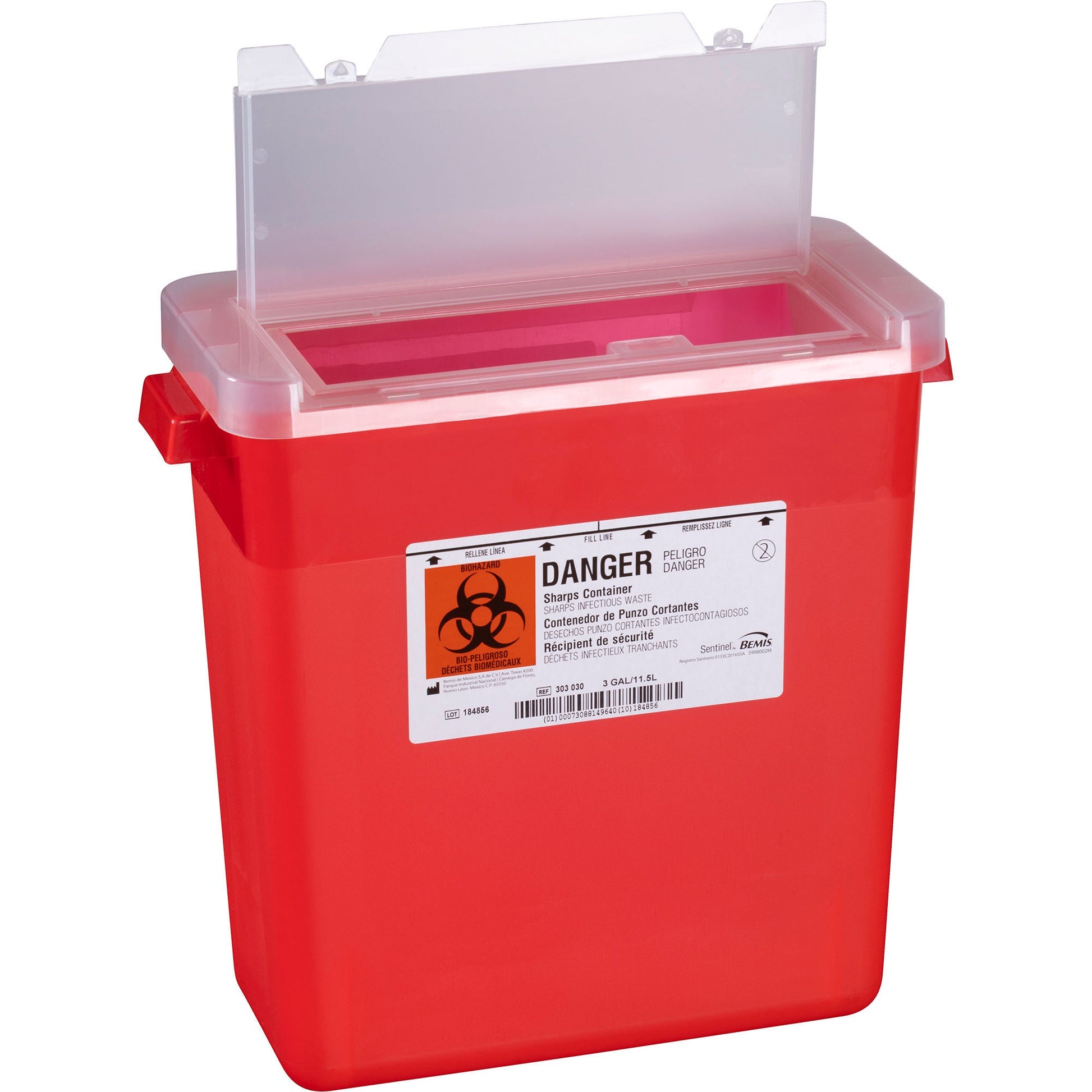 Bemis™ Sentinel Sharps Container, 3 Gallon