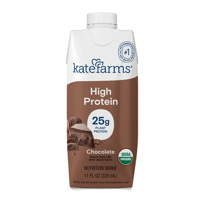 Kate Farms High Protein Oral Supplement Chocolate Flavor Liquid Carton