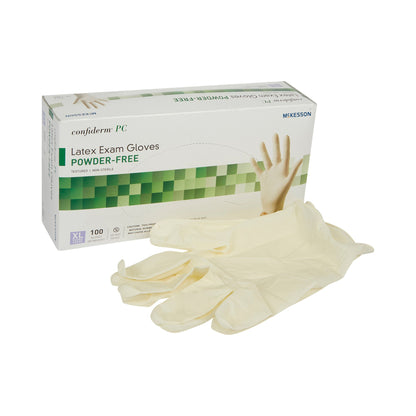 McKesson Confiderm® Latex Exam Gloves, Ivory
