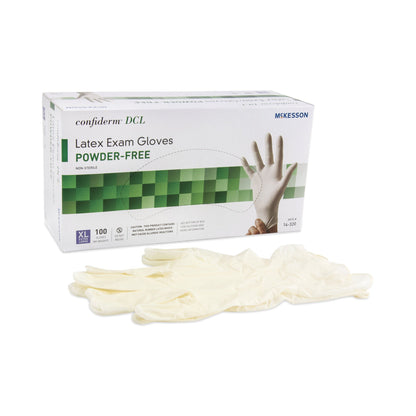 McKesson Confiderm® Latex Exam Gloves, Ivory
