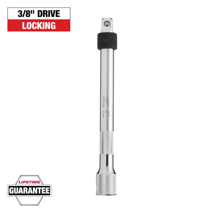 Milwaukee 3/8" Drive 6" Locking Extension 43-24-9304 | 3/8 in Drive, Chrome Vanadium Steel
