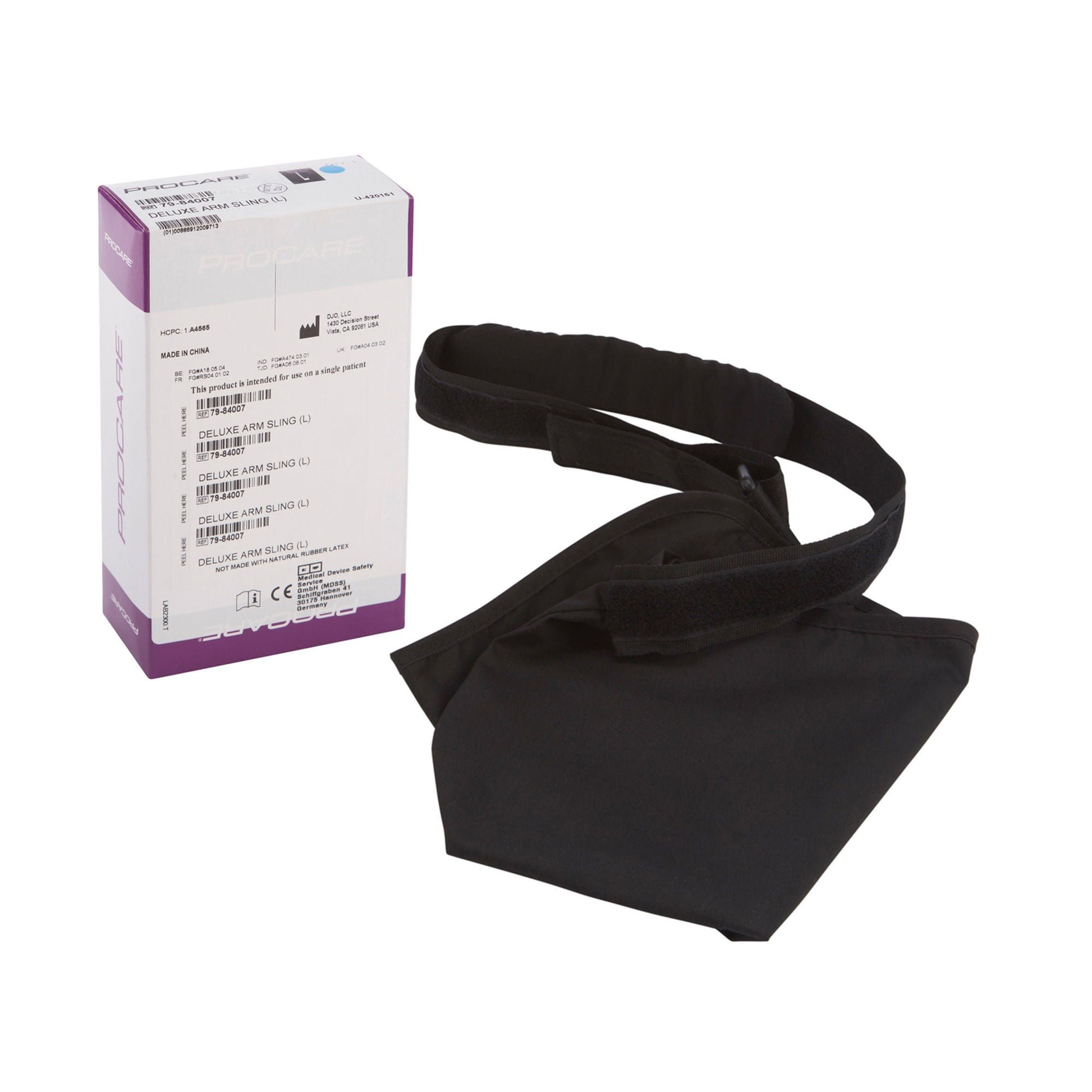 ProCare® Deluxe Arm Sling, Contact Closure, Blue, 8-1/2 x 17-1/2 Inch