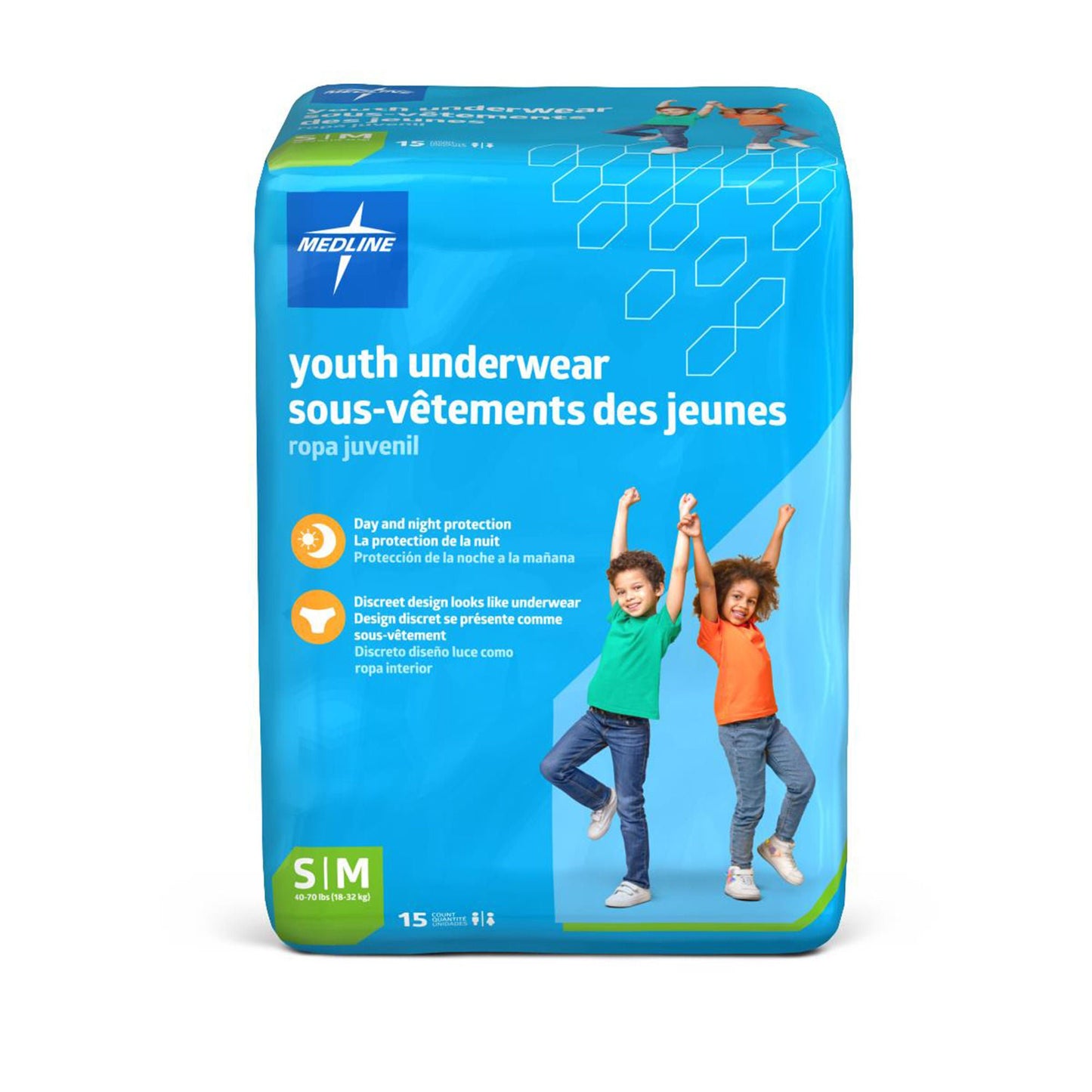 Medline Youth Underwear, Small