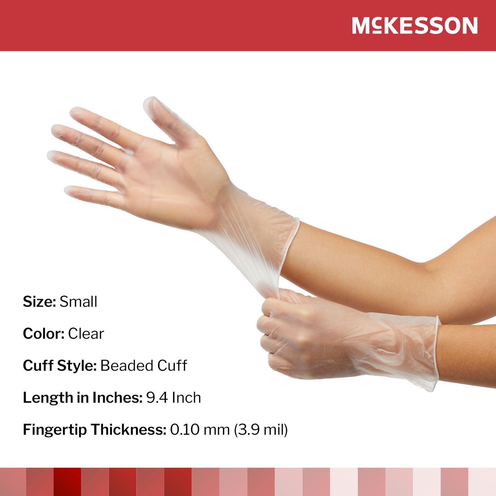 McKesson Vinyl Exam Glove, Clear