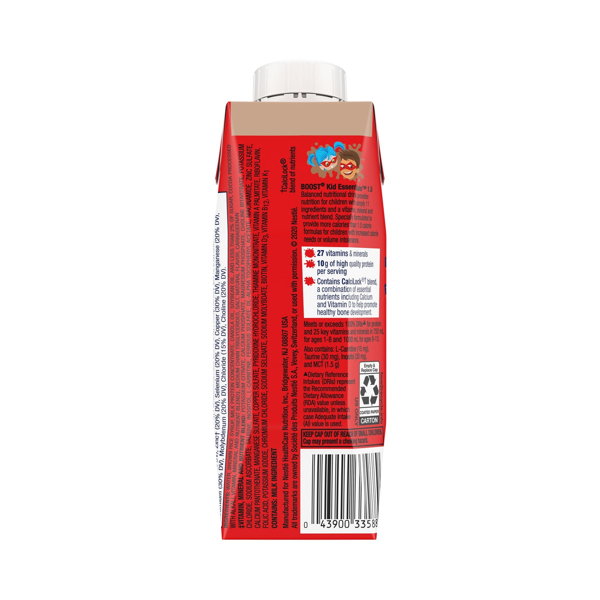 Boost® Kid Essentials™ 1.5 Balanced Nutritional Drink, Chocolate, Carton