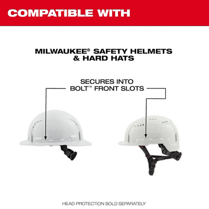 Milwaukee BOLT Full Face Shield - Mirrored Dual Coat Lens (Compatible with BOLT Safety Helmets & BOLT Hard Hats) 48-73-1429