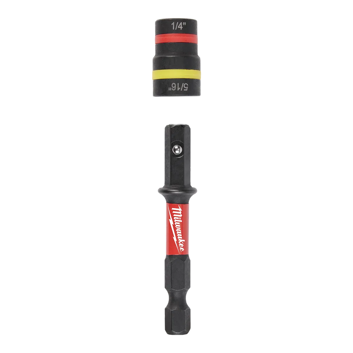 Milwaukee SHOCKWAVE Impact Duty 1/4” and 5/16” x 2-1/4” QUIK-CLEAR 2-in-1 Magnetic Nut Driver 49-66-4542 | 1/4" Drive