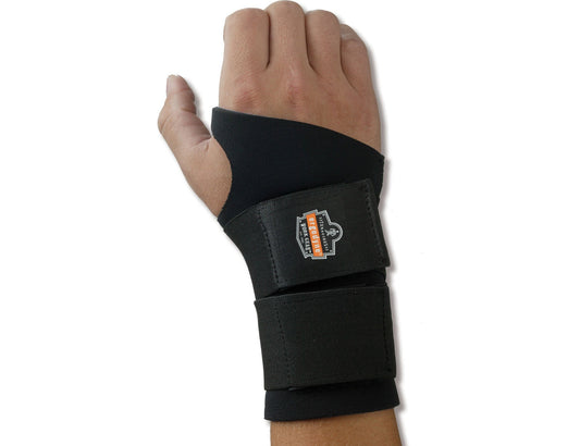 ProFlex 670 Ambidextrous Wrist Support Double Strap Neoprene Left or Right Hand Black