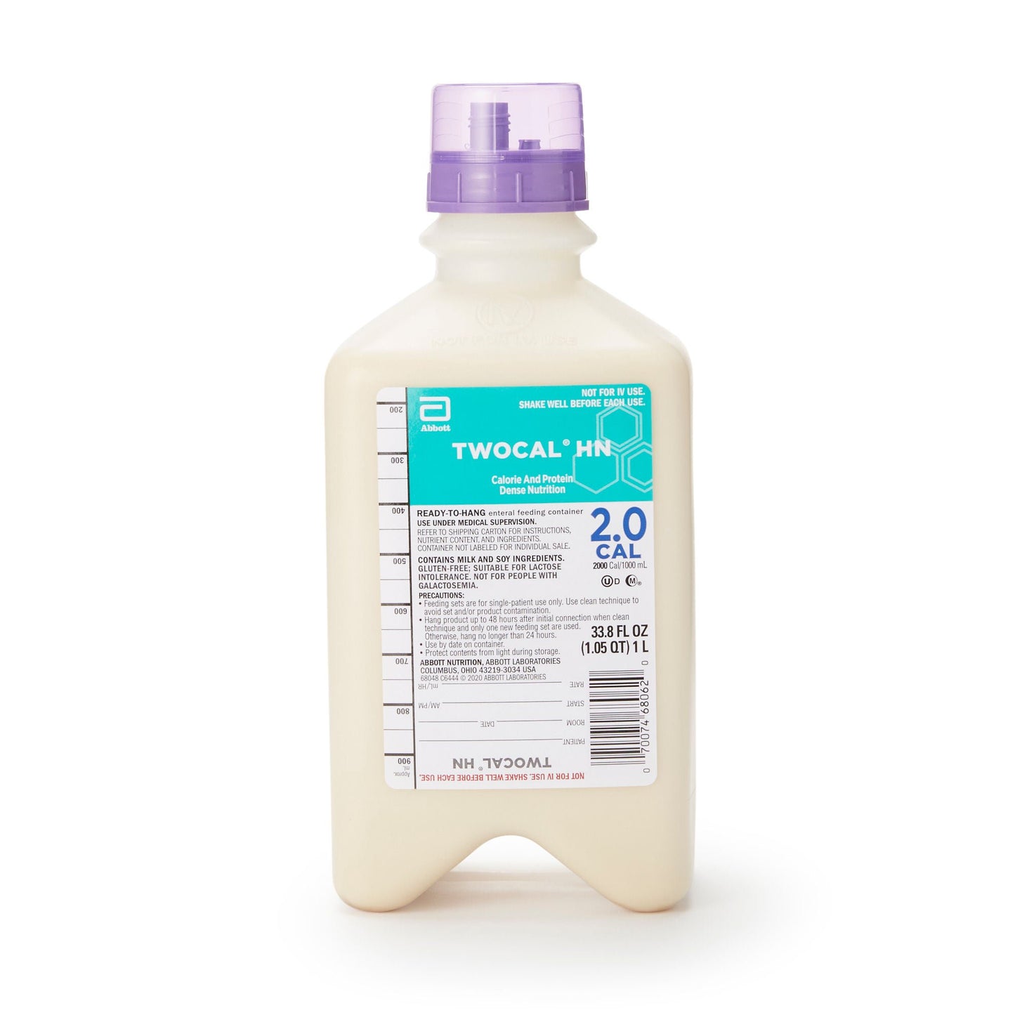 TwoCal® HN Tube Feeding Formula, Ready to Hang Bottle