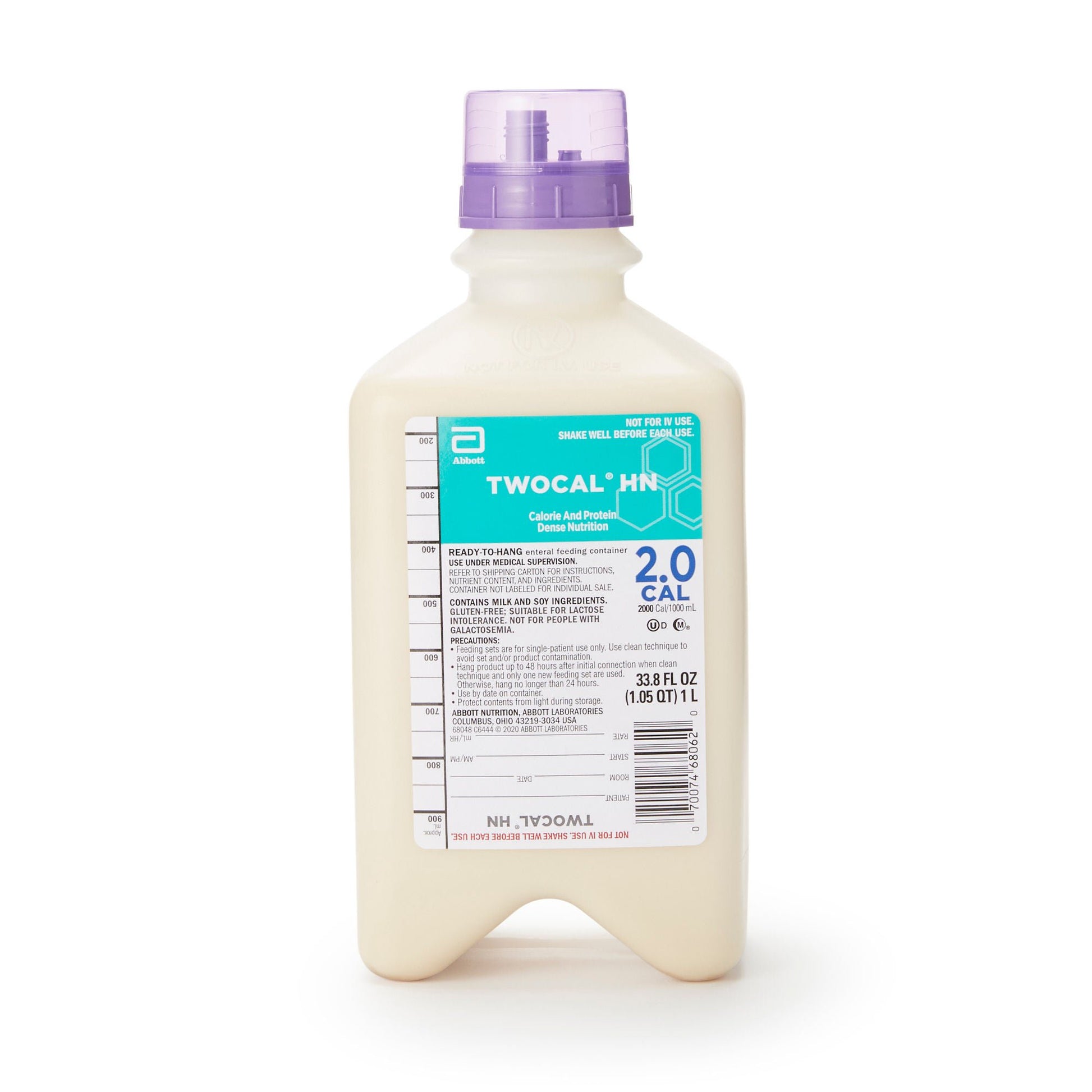 TwoCal® HN Tube Feeding Formula, Ready to Hang Bottle