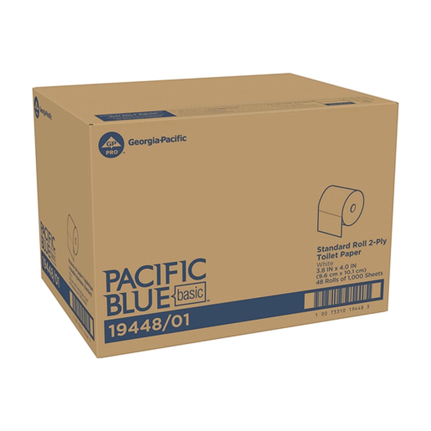 Pacific Blue Basic® Two-Ply Standard Toilet Paper