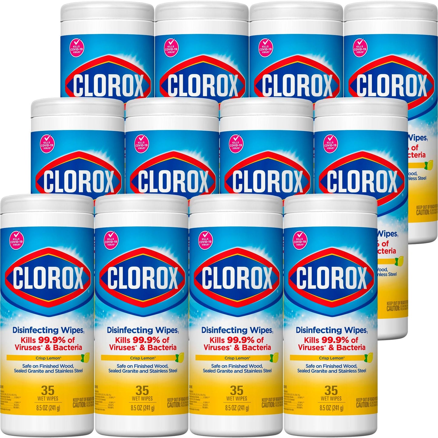 Clorox® Disinfecting Wipes, Lemon Scent, .