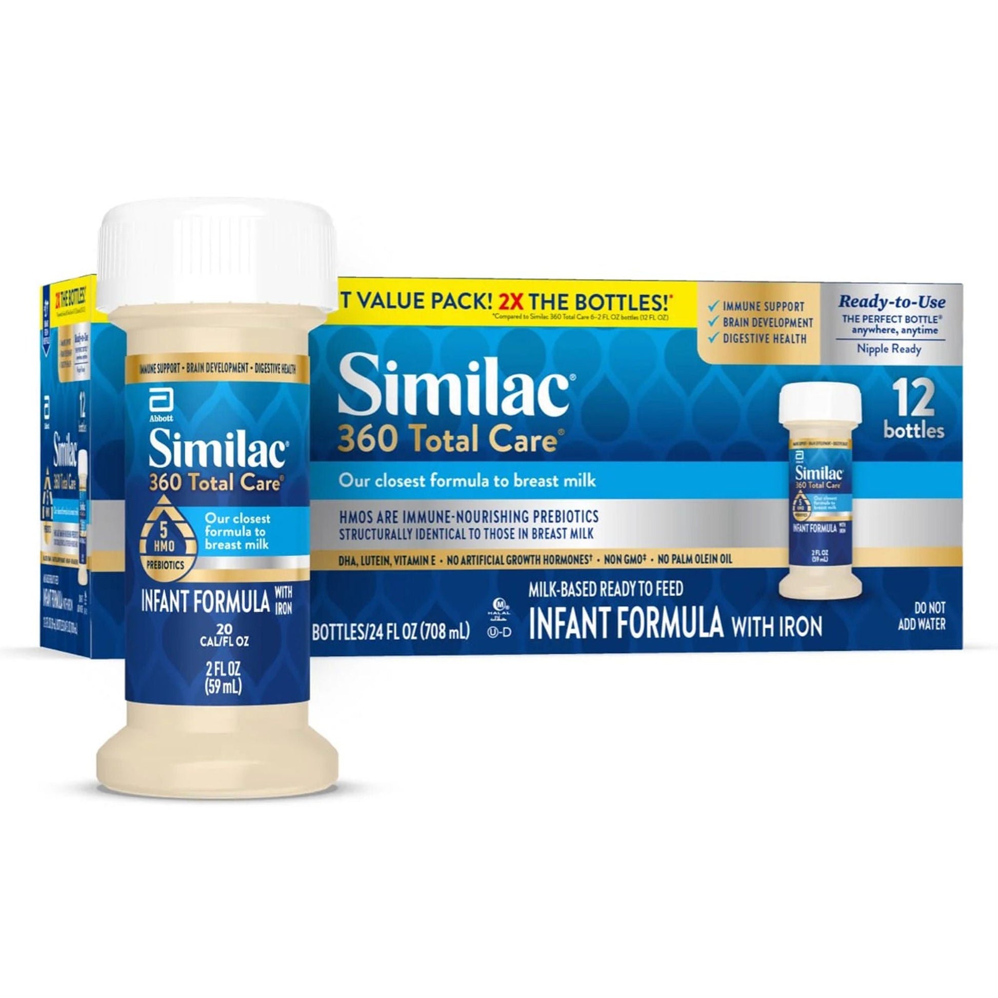 Similac 360 Total Care Infant Formula Unflavored Bottle Liquid