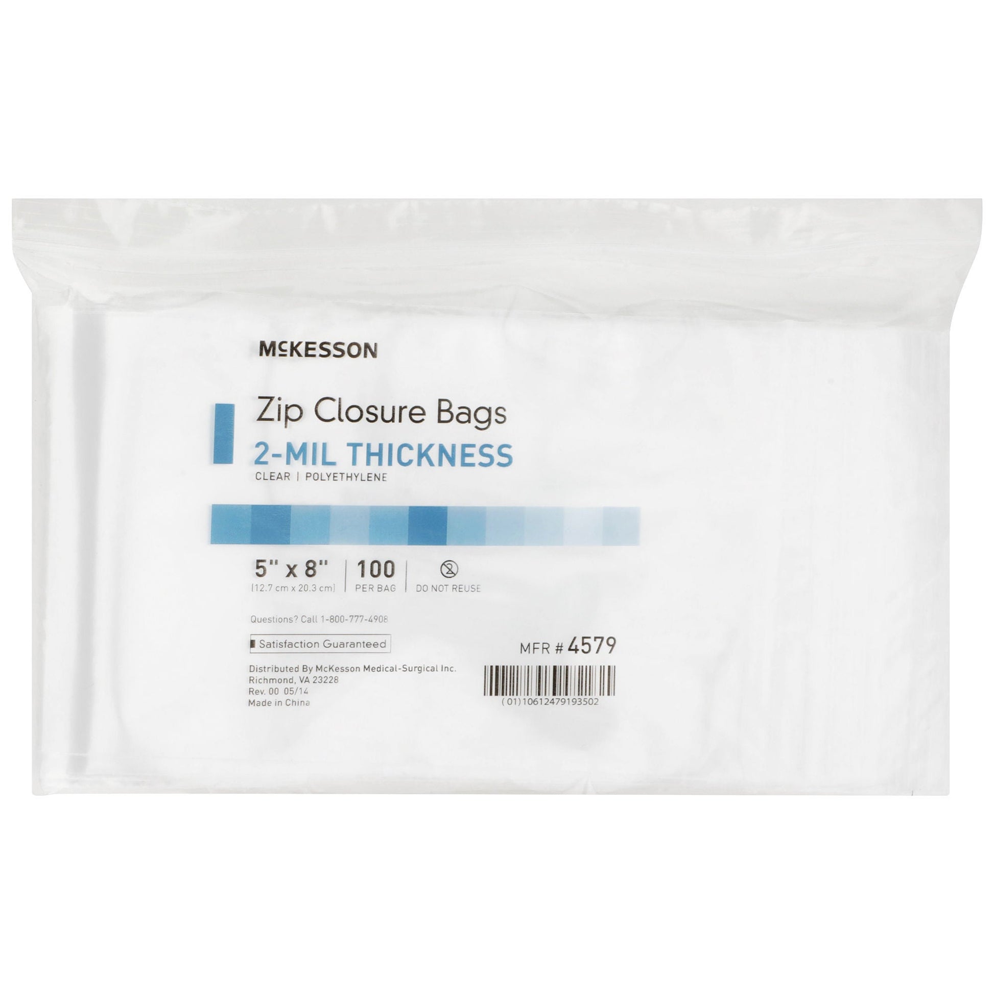McKesson Zip Closure Bag