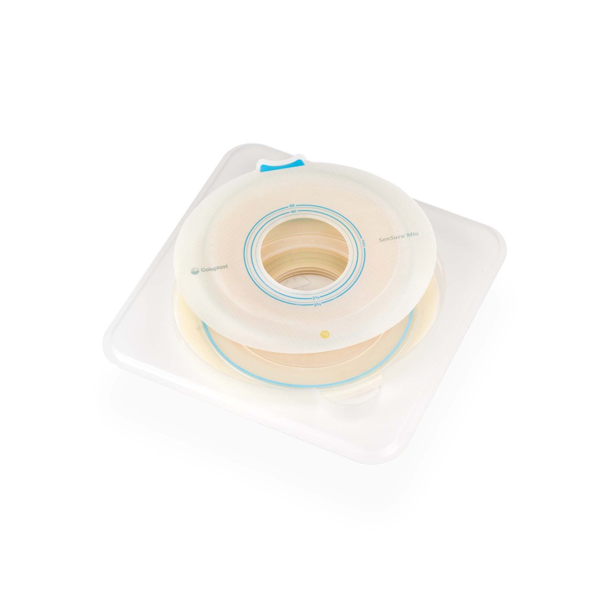SenSura® Mio Flex Ostomy Barrier, Stoma Opening, Yellow Color Match