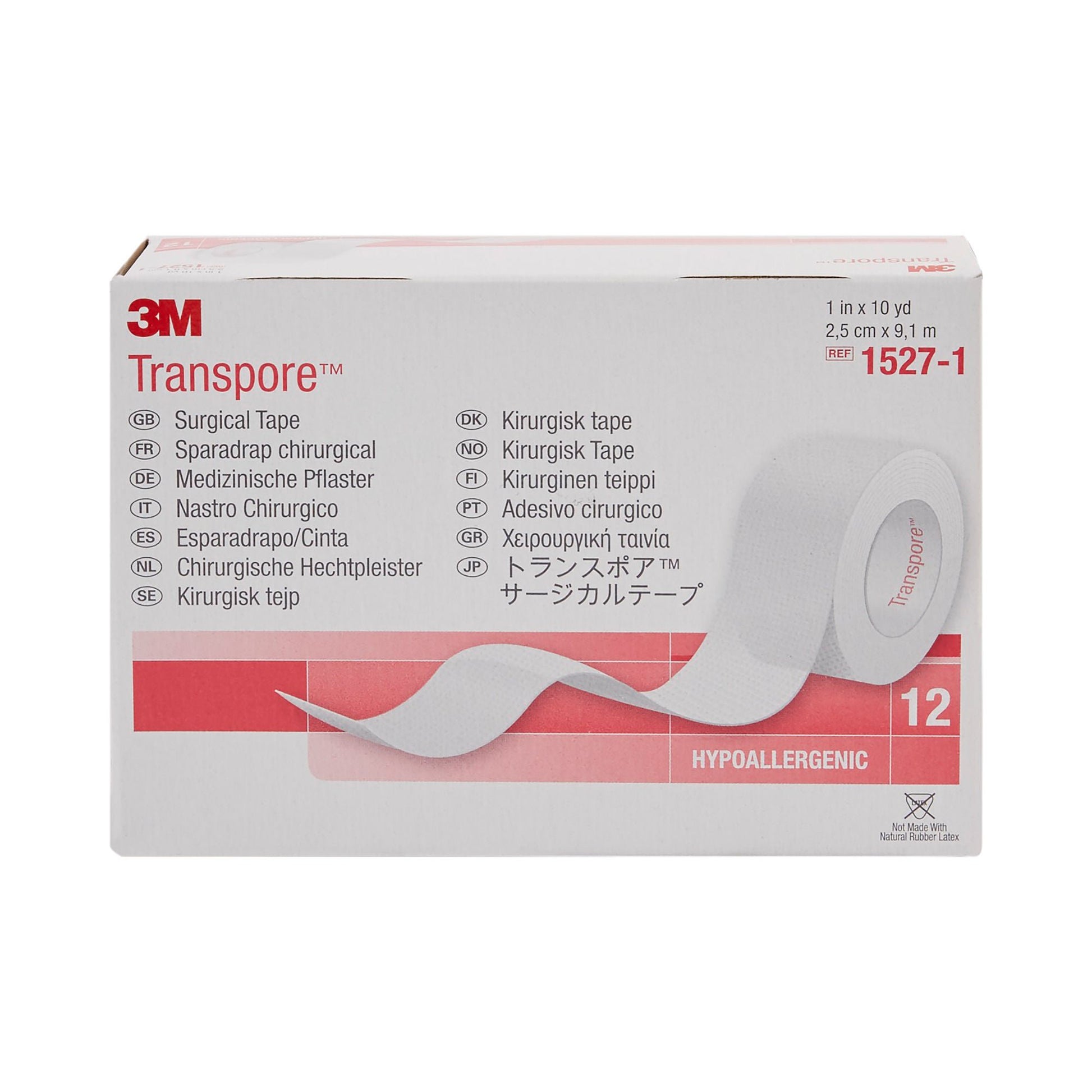 3M™ Transpore™ Plastic Medical Tape, Transparent