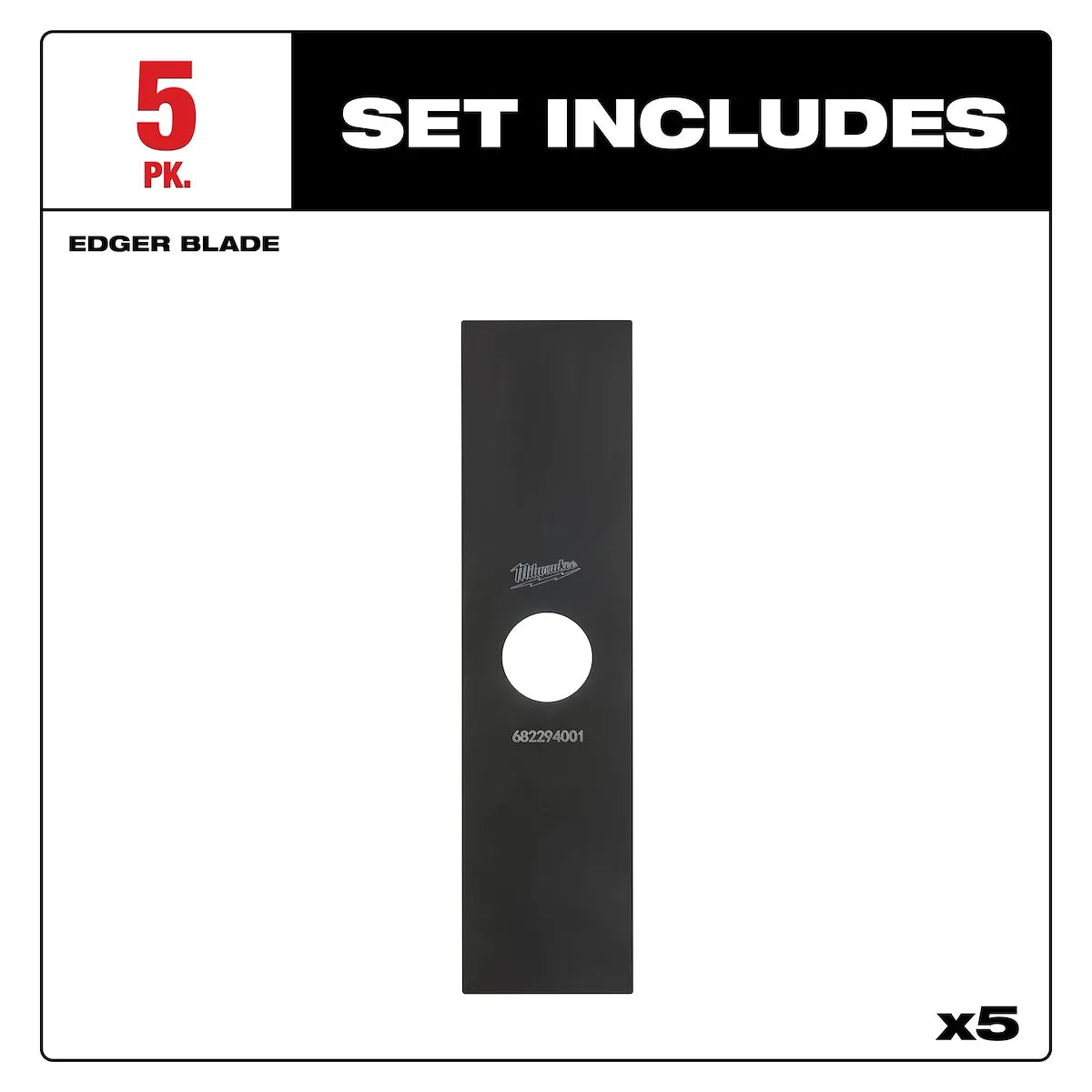 Milwaukee 8” Edger Blade (5 PK) 49-16-2815 | 5-Piece, Carbon Steel